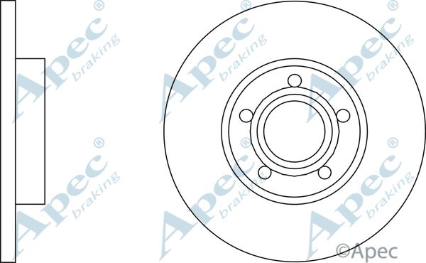 APEC BRAKING stabdžių diskas DSK902